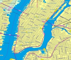 GLG Map Server: NYC sample, US Census Tiger Dataset
